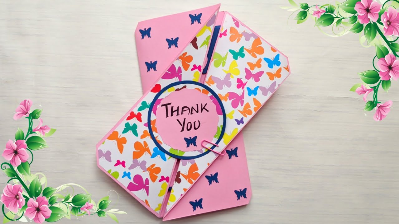 Thank you card ideas | how to make greeting cards | complete tutorial