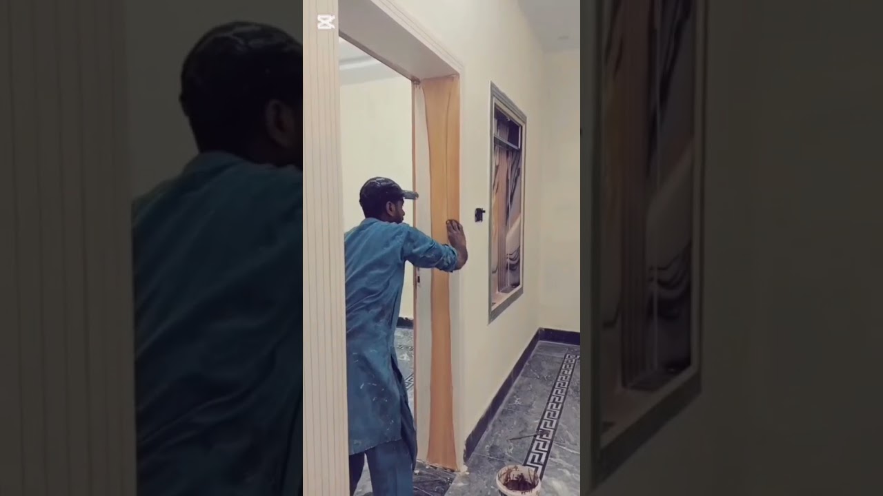 #PaintWork #WoodGrain #WallPainting #ForYou #ViralVideo