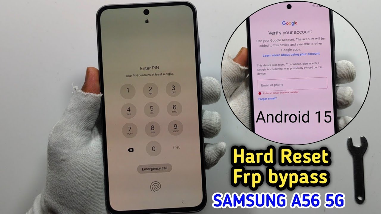 Samsung Galaxy A56 5G [ Hard Reset ] Frp bypass Unlock Android 15 New Update [ Without Pc ]