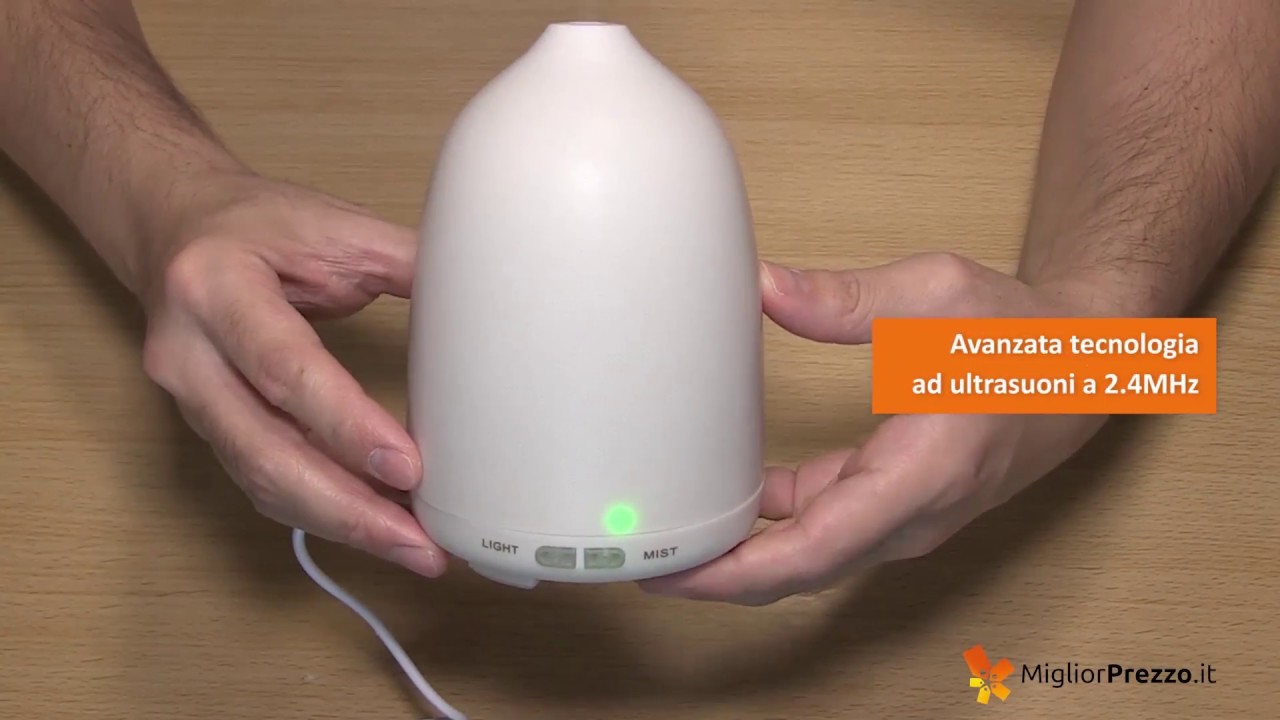 Diffusore di aromi ad ultrasuoni HOLAN - Video recensione di MigliorPrezzo.it