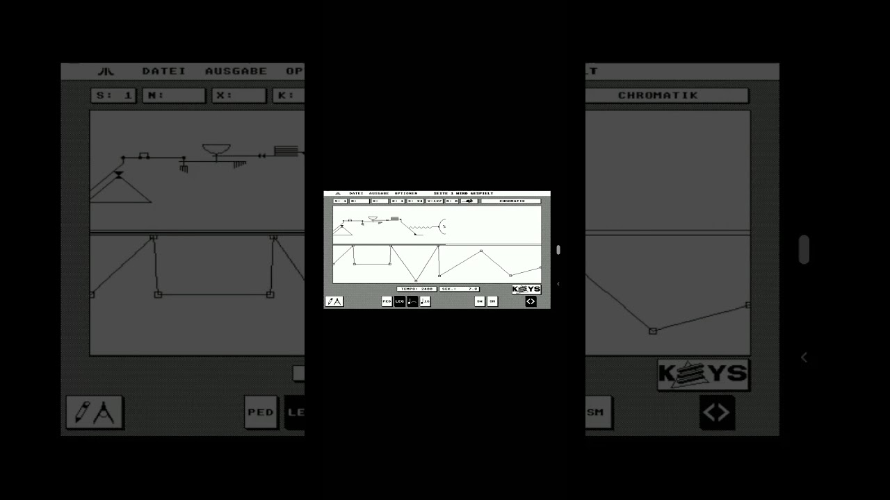 GreyScale-KandinskyMusicPainter #graphicalscore #atarist #greyscale #electronicmusic #generative