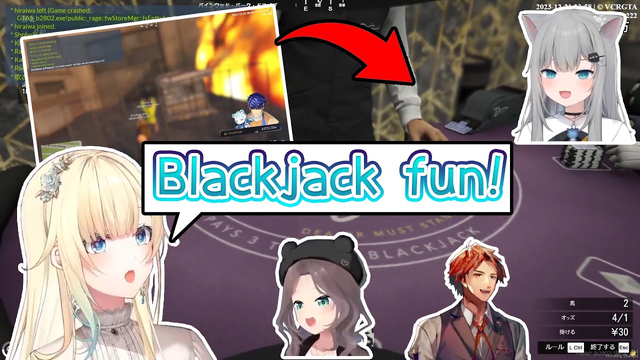 【VCR GTA2】Casino Heist started in the perfect time【Roberu/Ema/Matsuri/Nachoneko】【Eng/JP Sub】