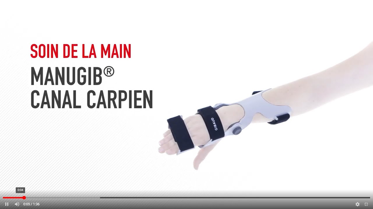 Orthèse de main Manugib® Canal carpien - Mise en place
