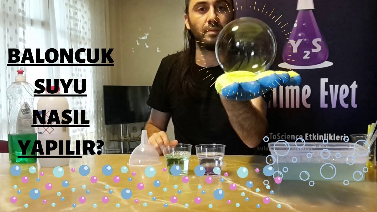 BALONCUK SUYU NASIL YAPILIR - PATLAMAYAN BALONCUK - BALONCUK YAPIMI