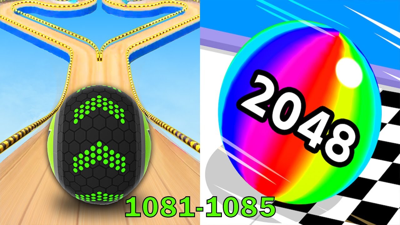 Going Balls VS Ball Run 2048 - SpeedRun Gameplay Level 1081-1085