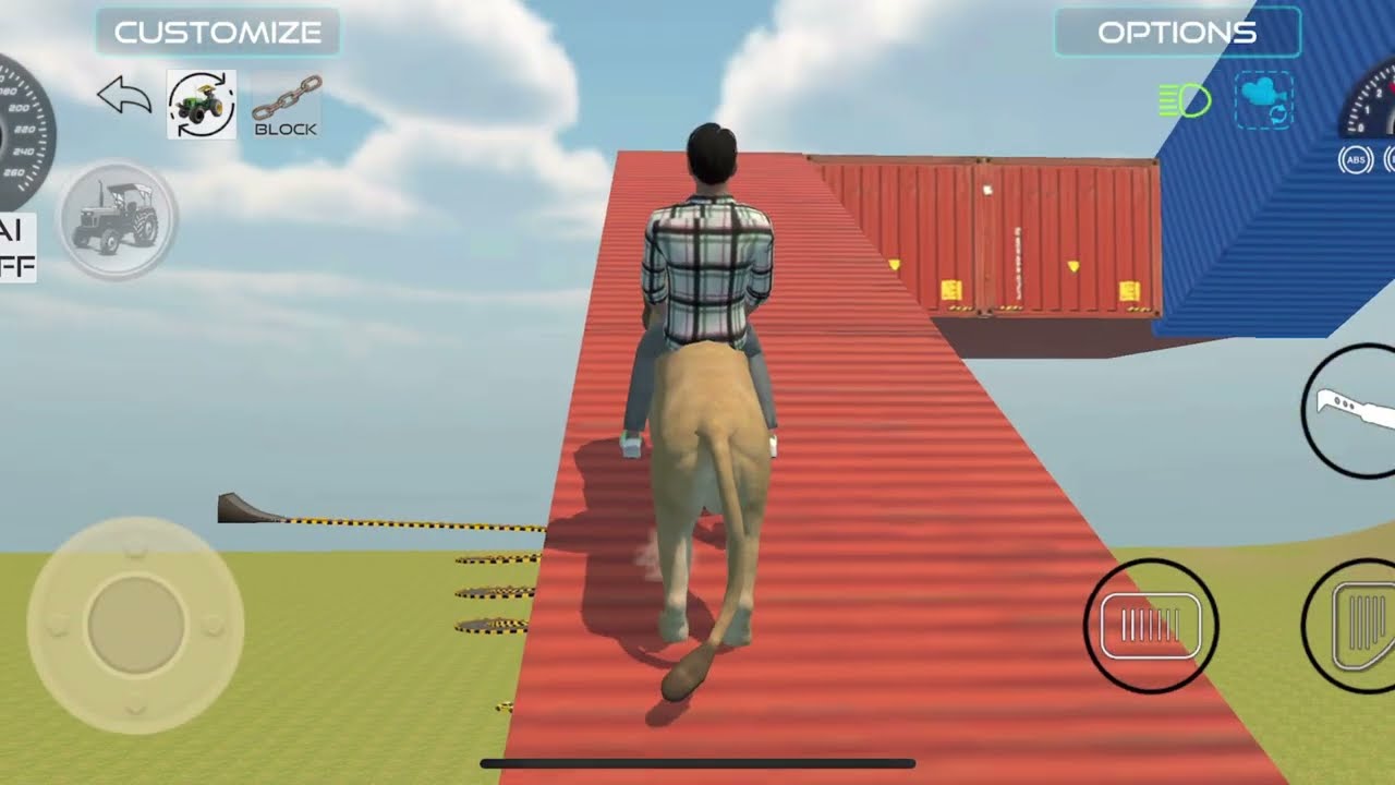 🦁 Riding a LION on a CRAZY Mega Ramp!? 😱🔥This stunt went completely insane! #lion #games 