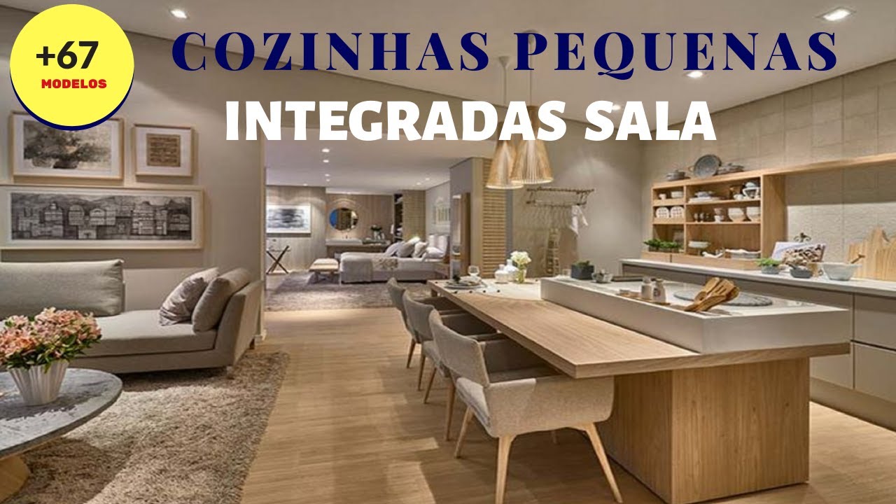 67 Modelos Cozinhas e Salas Pequenas Integradas | Rizza Diniz Arquiteta
