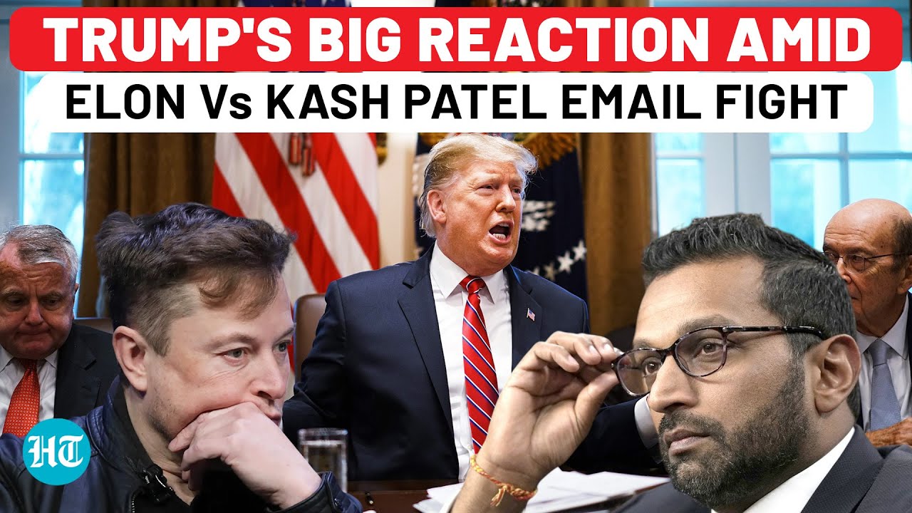 Trump's First Reaction Amid Kash Patel Vs Elon Musk Fight Over DOGE Email Order| USA| FBI