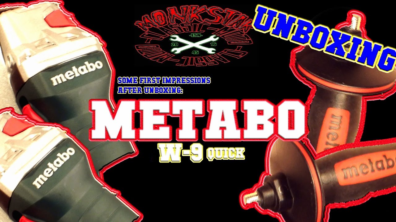 METABO W 9-125 quick angle Grinder LIMITED EDITION UNBOXING