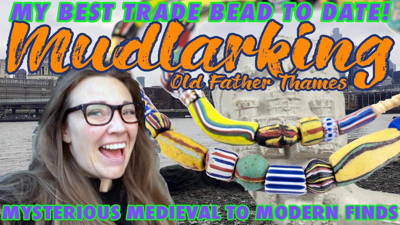Curious Finds on the Foreshore Mudlarking with Old Father Thames - Trade Bead, Bartmann and More!