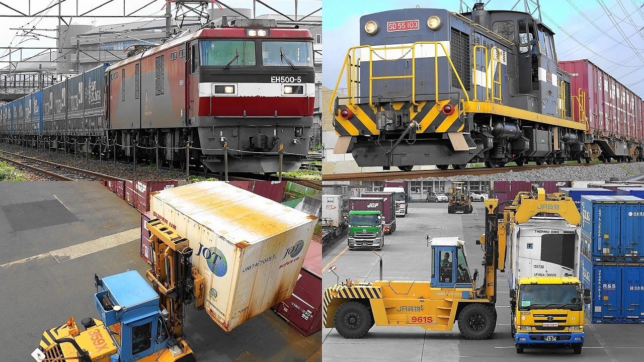2020,8,1 仙台貨物ターミナル  貨物列車いろいろいっぱい25本 とどけげんき‼ 金太郎のモーター音と優しい汽笛‼ 豪快ジョイント音を響かせ力走する貨物列車たち