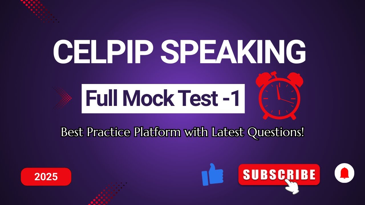 Practice CELPIP Speaking Test free 1 #celpipspeaking #celpiptest #celpippreparation  #celpipexam