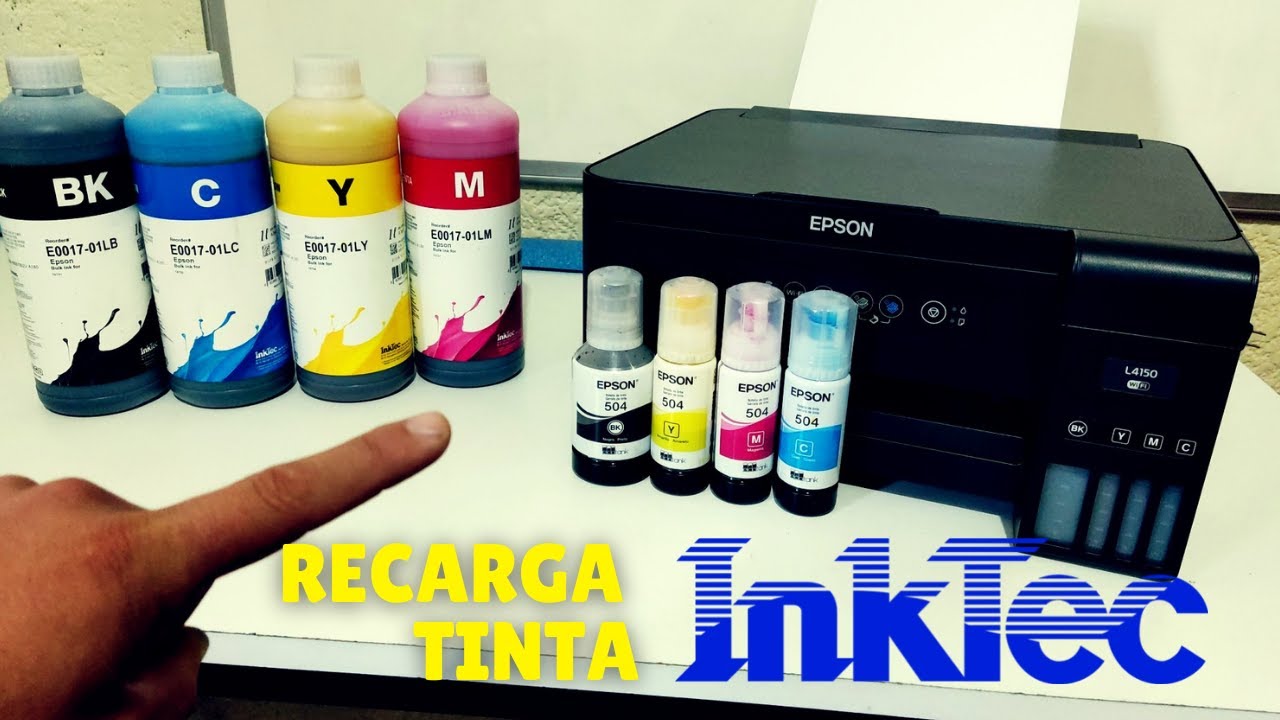 ✅ Como RECARGAR tinta InkTec a impresora EPSON L4150 por SEGUNDA Vez