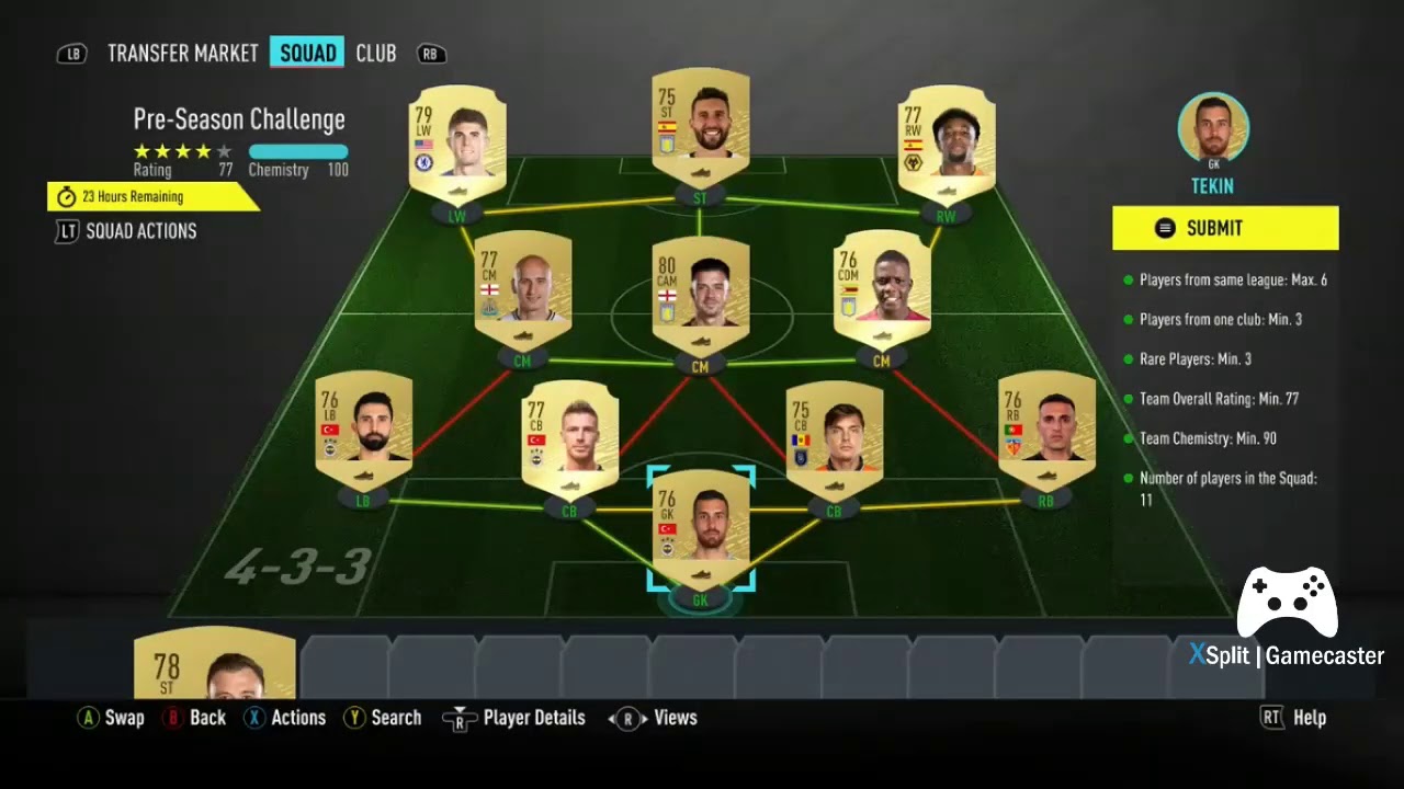 HOW TO COMPLETE THE NEW FIFA 20 PRE SEASON CHALLENGE SBC!!!