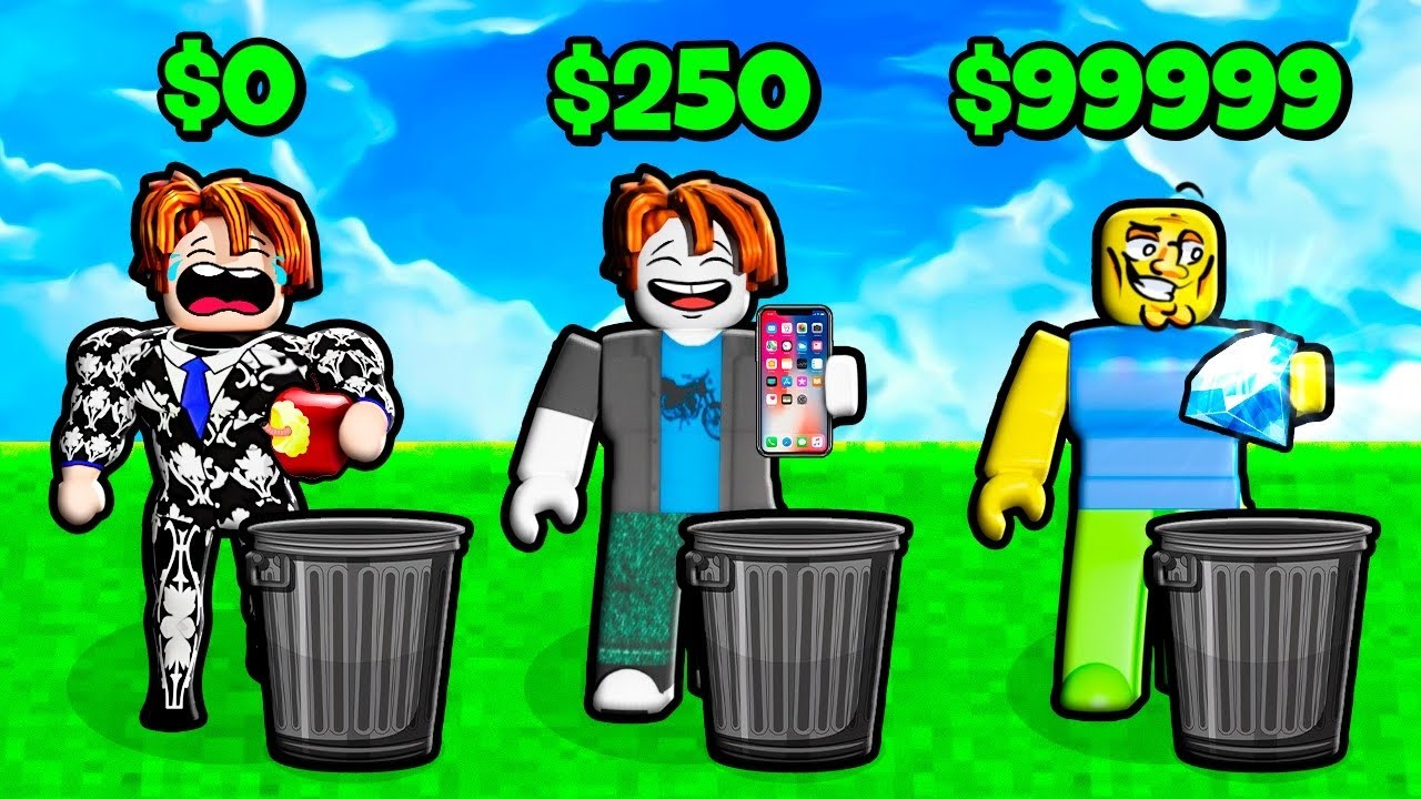 MISSÃO: TENTE SER UM VASCULHADOR DE LIXO NO ROBLOX 🤢🤮