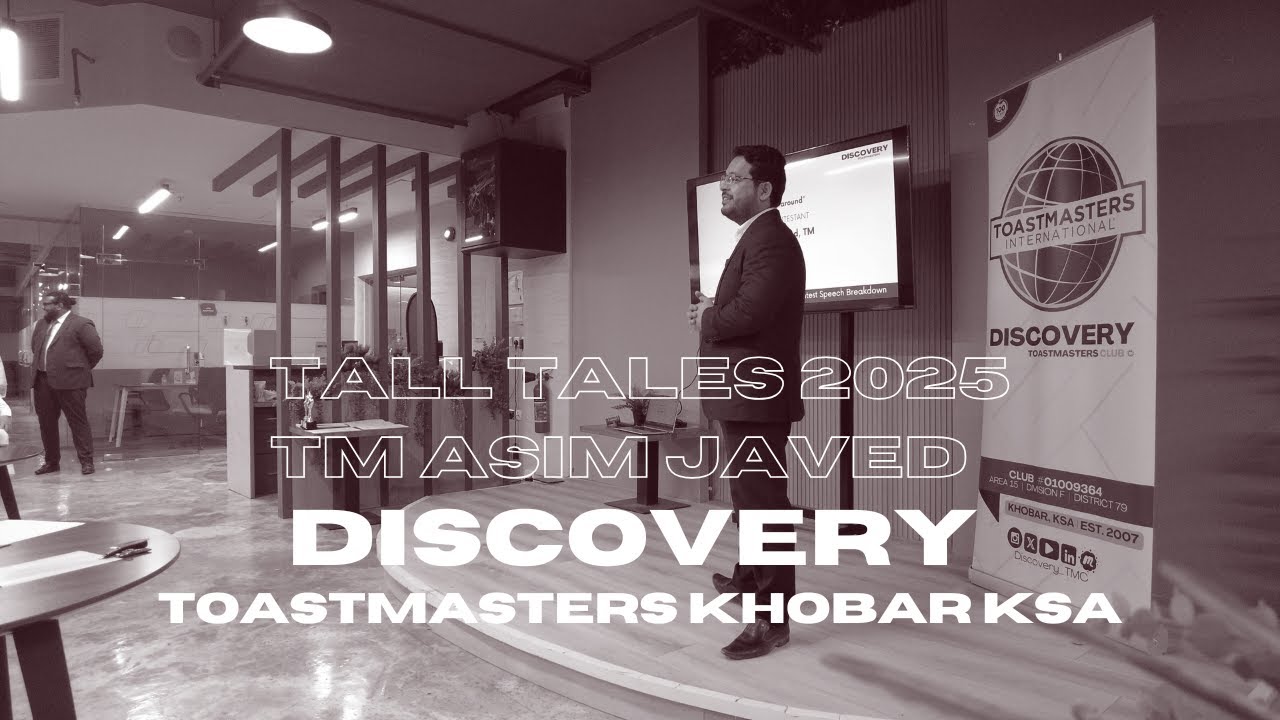 Tall Tales Contest 2025 | TM Asim Javed | Discovery Toastmasters Club Khobar