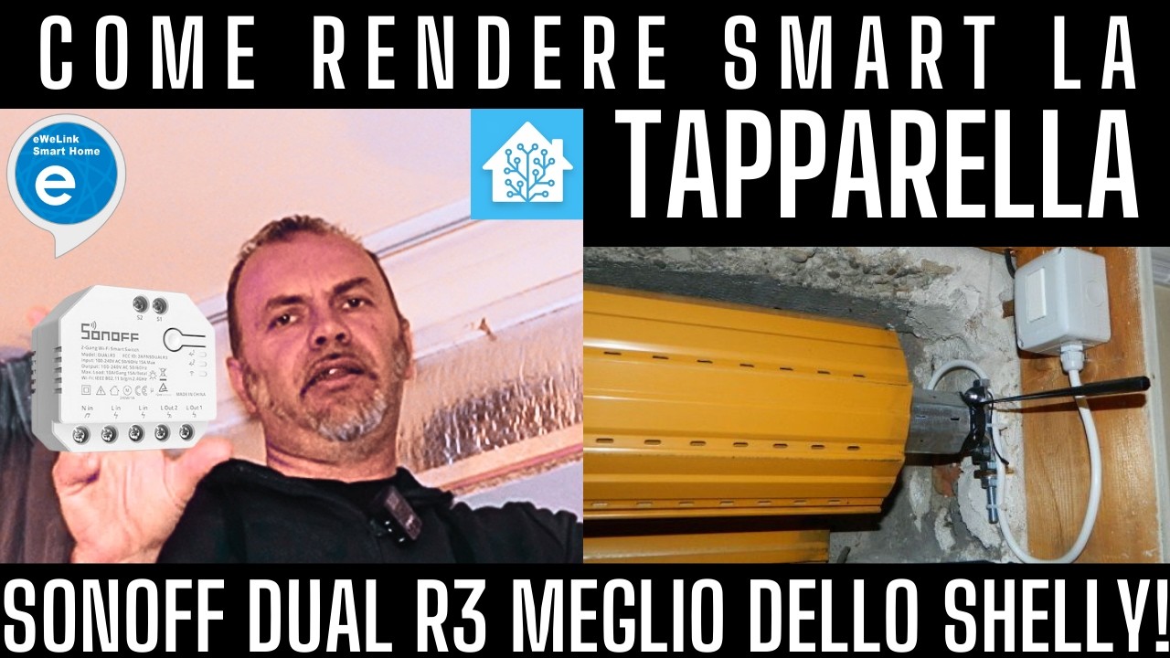 Installazione di Tapparelle Domotiche con SONOFF Dual R3: Interruttore Rel&egrave; WiFi Intelligente