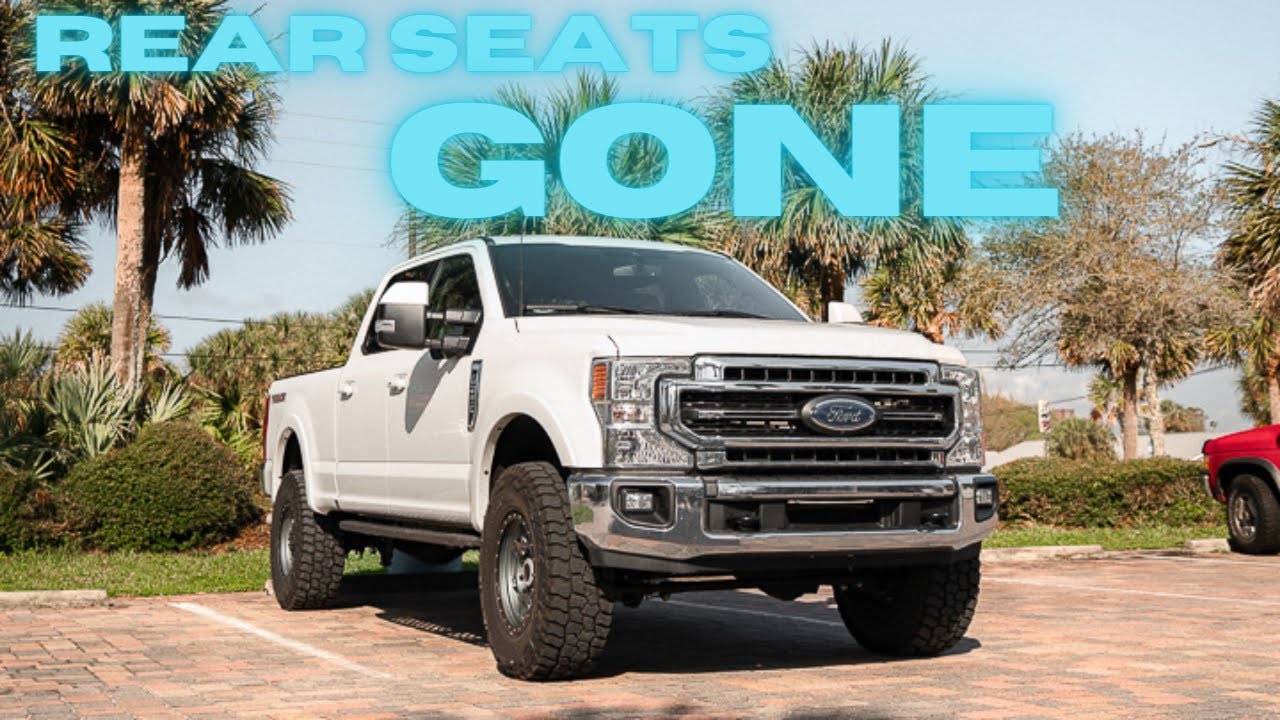 Ford Super Duty Seat Delete and Storage Platform!