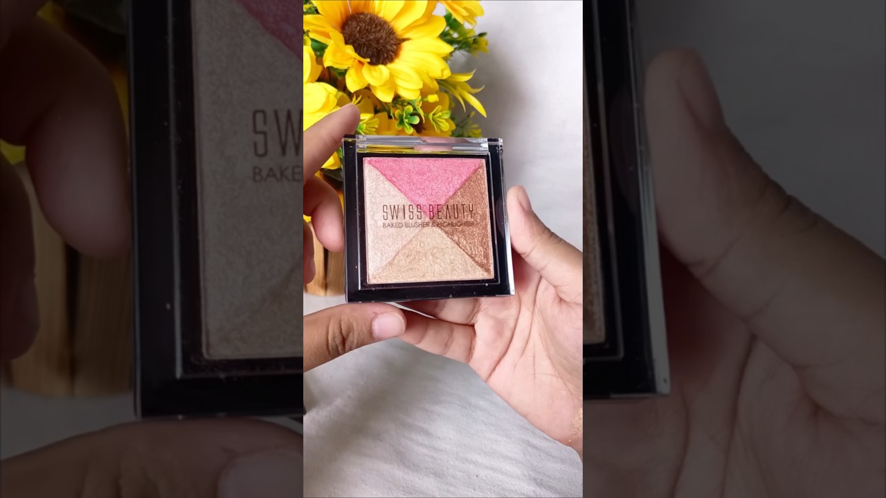 Swiss beauty baked blush & highlighter 