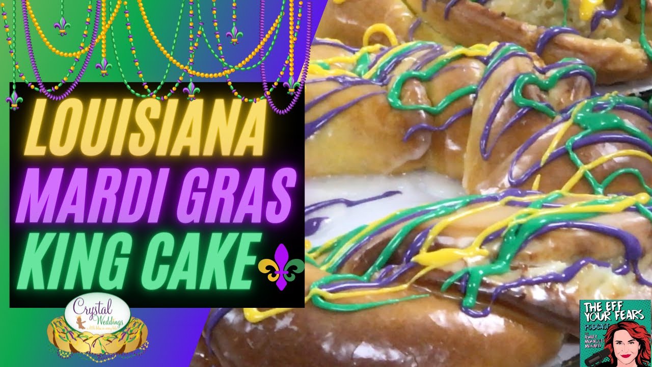 Mardi Gras King Cake's by Crystal Weddings in Lafayette, La