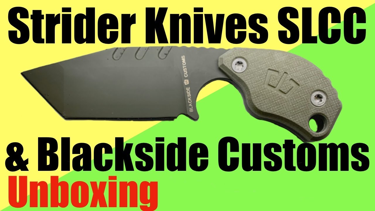 Blackside Customs  / Strider Knives SLCC Fixed Blade Unboxing