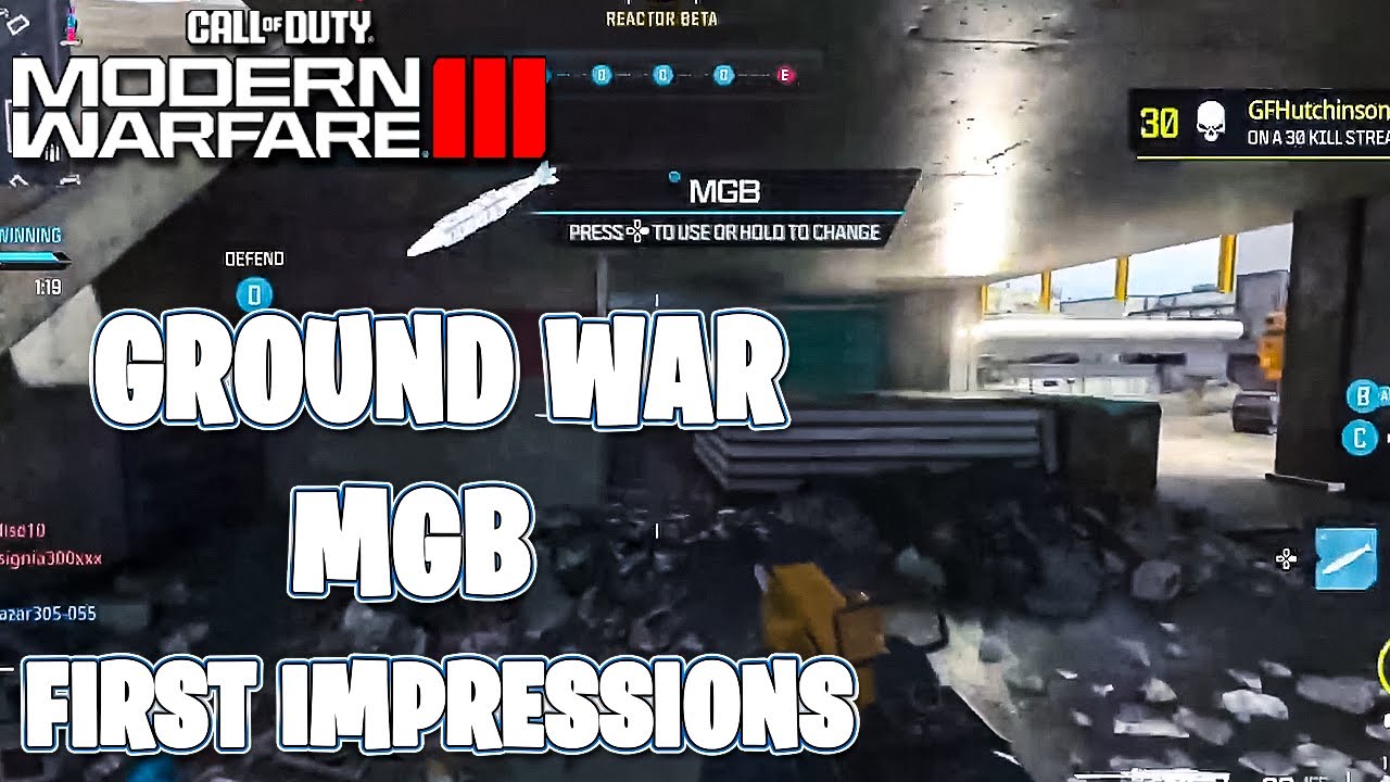 MW3 - First Impressions MGB Gameplay Ground War on Popov Power (Modern Warfare 3 Multiplayer PS5)