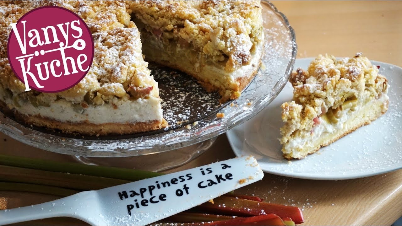 Thermomix® Rhabarber-Streusel-Kuchen mit Vanillecreme (sooo lecker!)