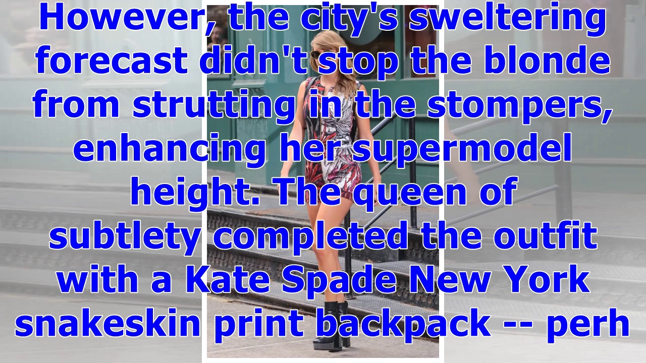 °Taylor Swift Shows Off Her Long Legs in Edgy Platform Boots | Entertainment Tonight