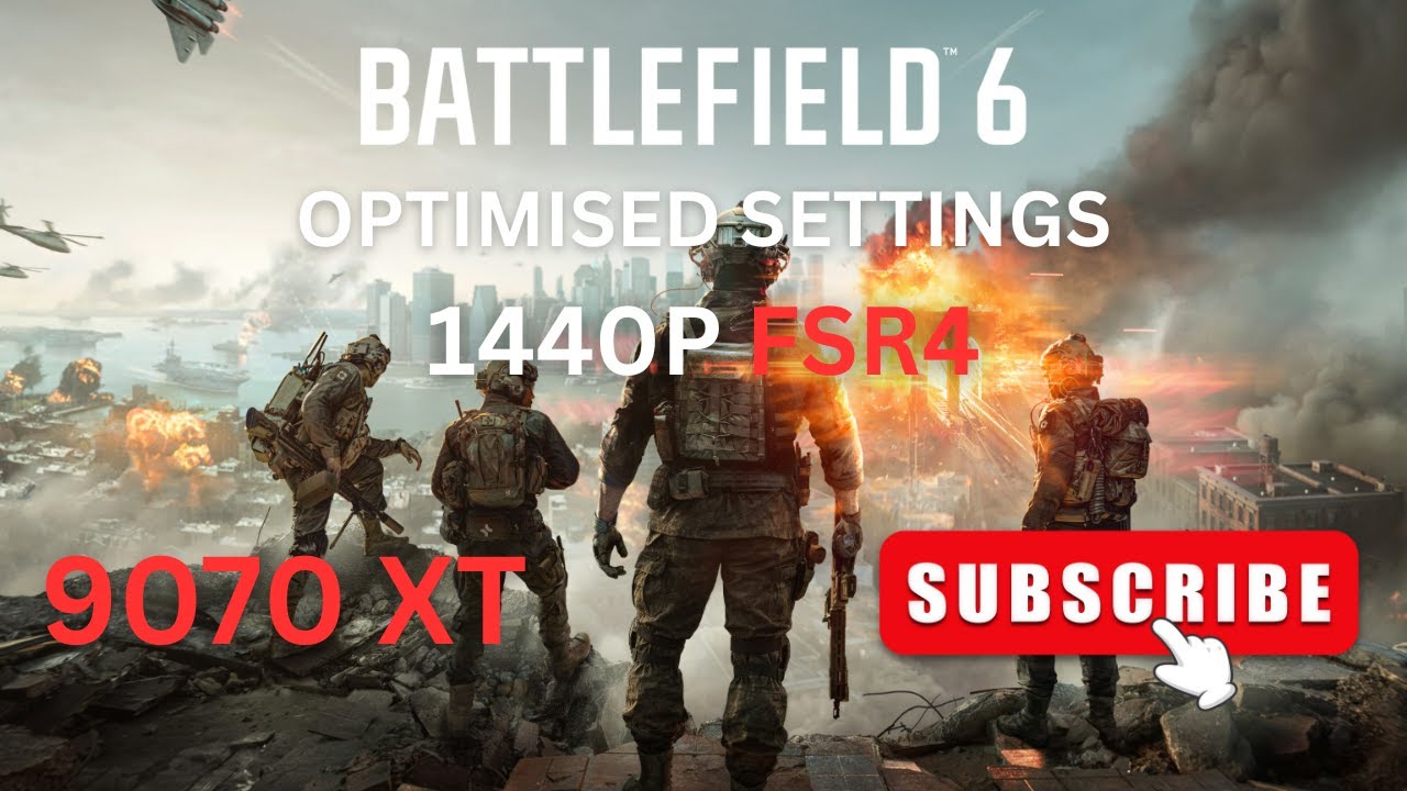 Battlefield 6: OPTIMISED SETTINGS | 9070 XT 1440P | FSR4