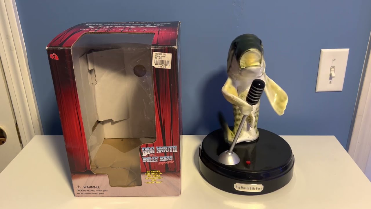 Gemmy 2001 Big Mouth Billy Bass Superstar Singing Fish (STAYIN' ALIVE!)