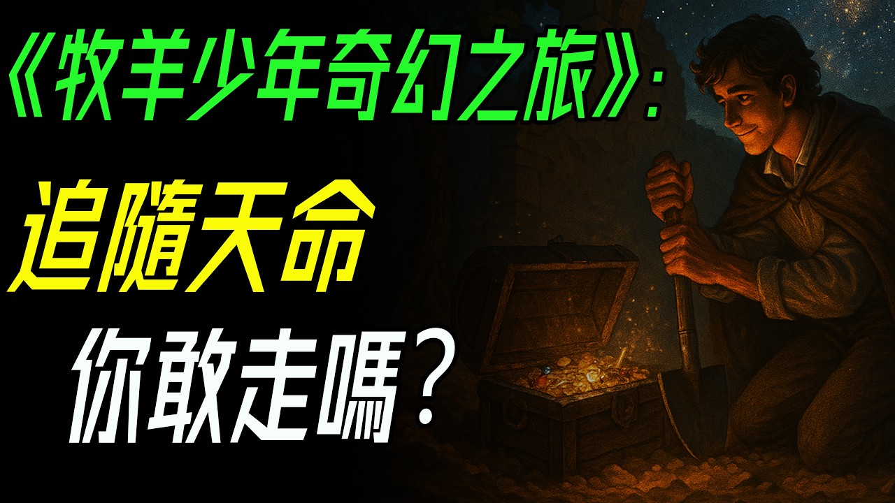《牧羊少年奇幻之旅》：一生一次的天命啟示，你敢不敢跟著走？   #牧羊少年奇幻之旅 #保羅柯艾略 #天命 #命運 #心流 #成長故事 #人生抉擇 #哲學思考 #尼采 #心靈成長 #閱讀推薦