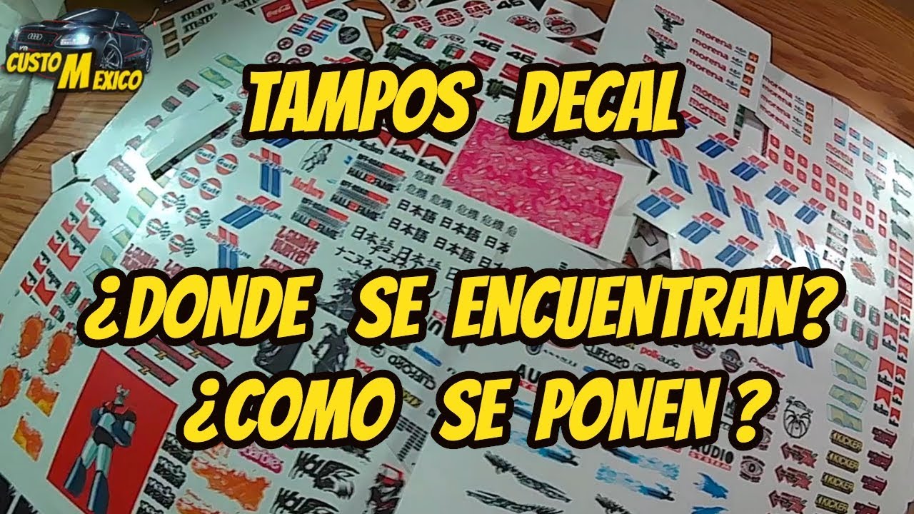 Papel decal ¿ que es ? ¿ donde lo compro? ¿tampos?