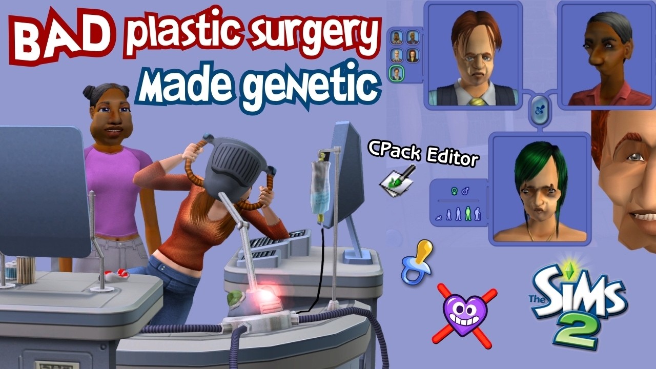 BREEDING Failed Plastic Surgery Faces in Sims 2