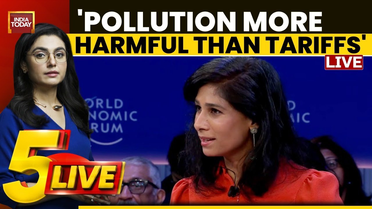 5ive Live with Sonal Mehrotra: IMF Deputy Chief Gita Gopinath Raises India's 'Air'pocalypse at Davos