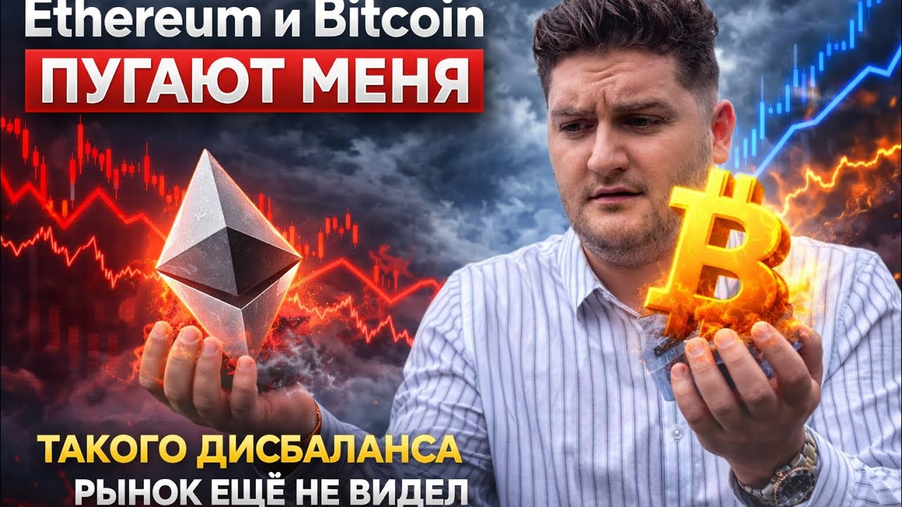 Ethereum и Bitcoin пугают меня. Такого дисбаланса рынок ещё не видел