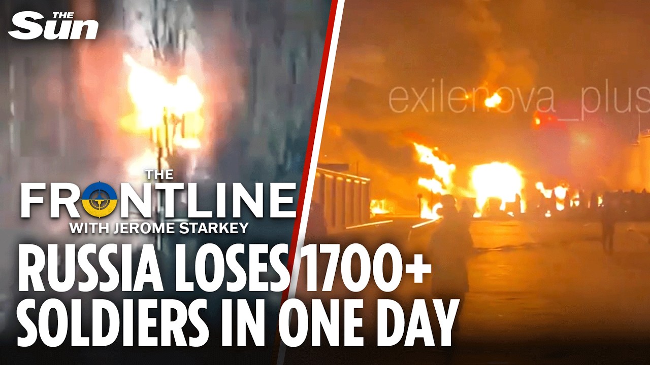 Ukraine obliterates Russian airfields 800km from border as Putin's oil goes up in flames