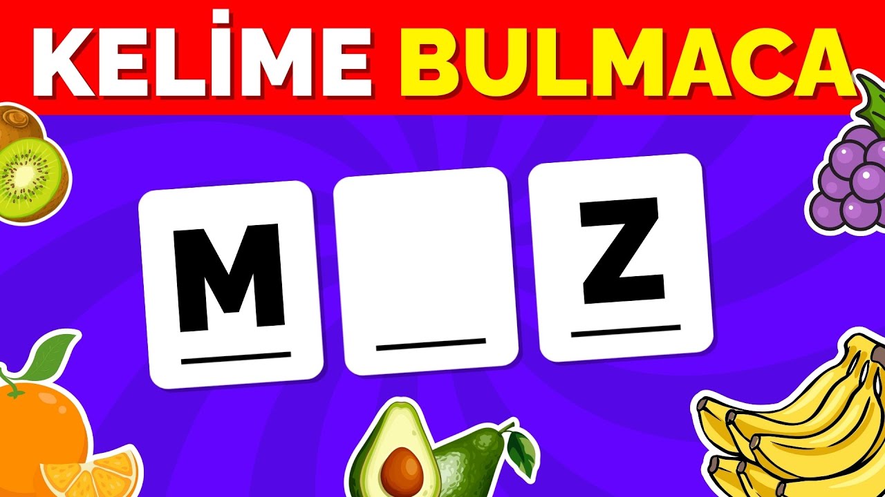 Yiyecek ve İçeceklerle KELİME Bulmaca 🧠⏰ 50 Kelimeden Kaçını Bulabilirsin? - Bul Bakalım