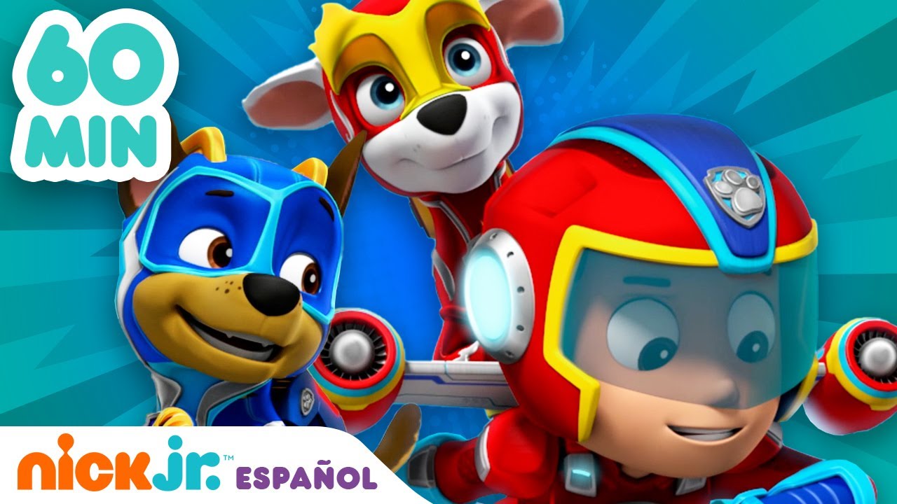 PAW Patrol, Patrulla de cachorros | ¡1 hora de los Mighty Pups de PAW Patrol! | Nick Jr. en Español
