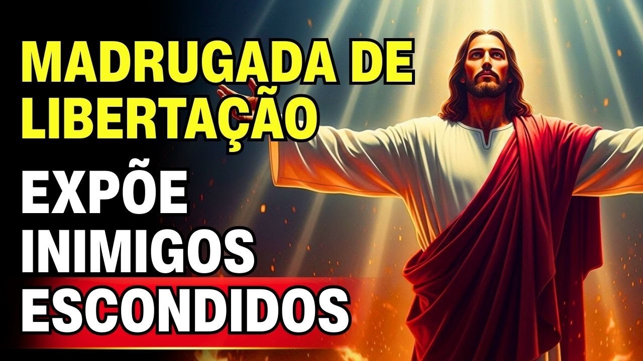 ⚔️ Batalha espiritual da madrugada: todo inimigo oculto é DESMASCARADO perante Deus