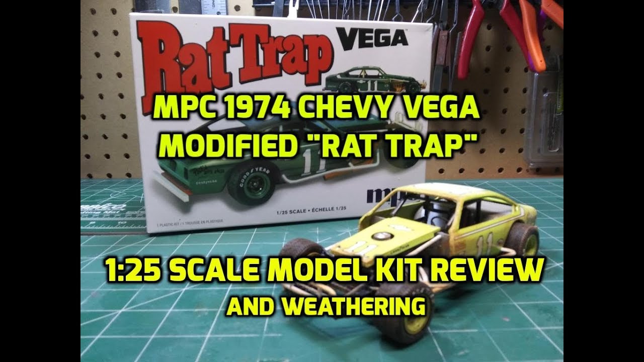 MPC 1974 Chevy Vega Rat Trap 1/25 Scale Model Kit Build Review MPC905