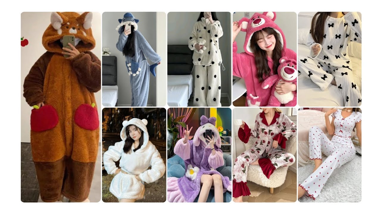 Winter special pinterest night suit 🎀🎀 /bow wali night suit /rabbit wala night suit #fashion 
