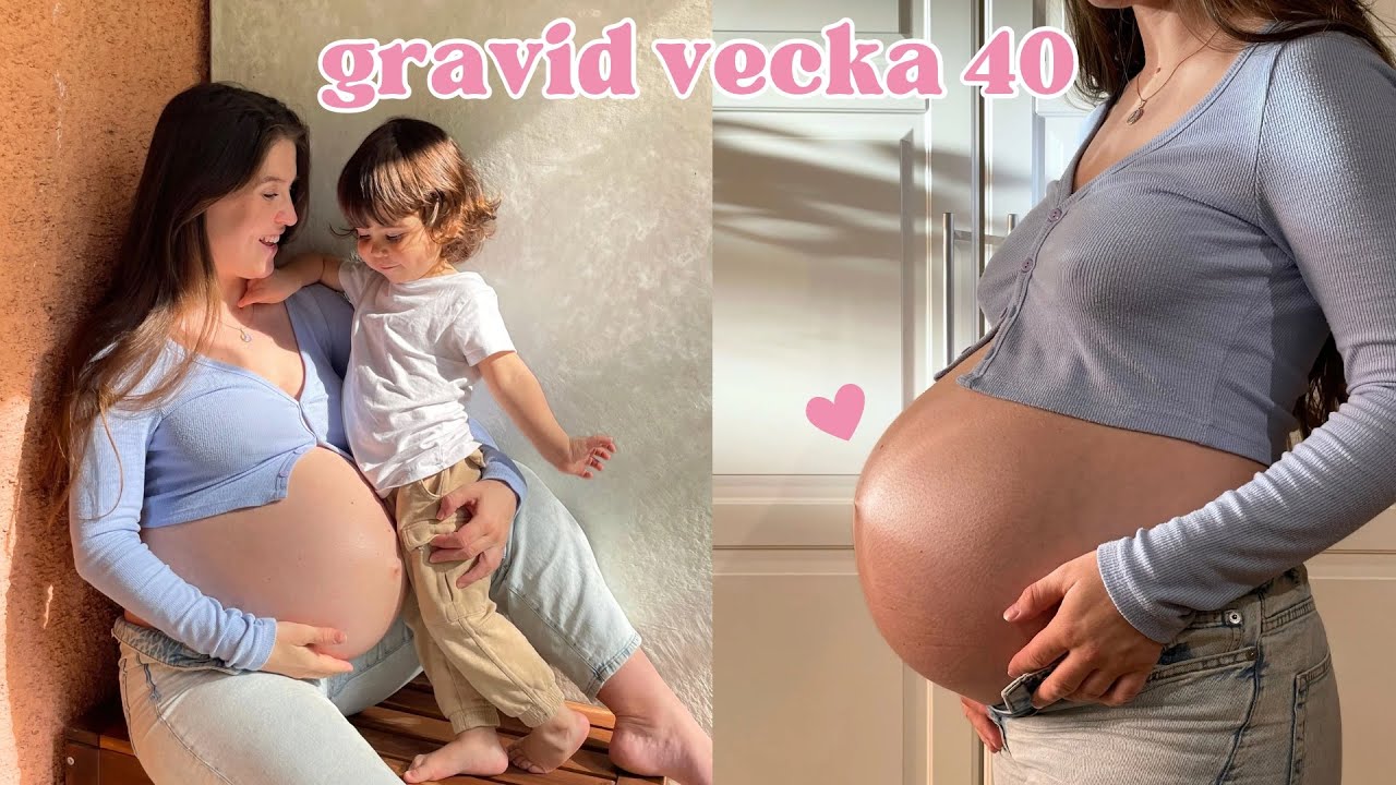 GRAVID VECKA 40 - hinnsvepning och slemproppen går, kom nu bebis!!
