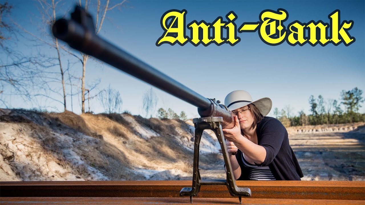 Мэй стреляет из T-Gewehr — первого противотанкового ружья
