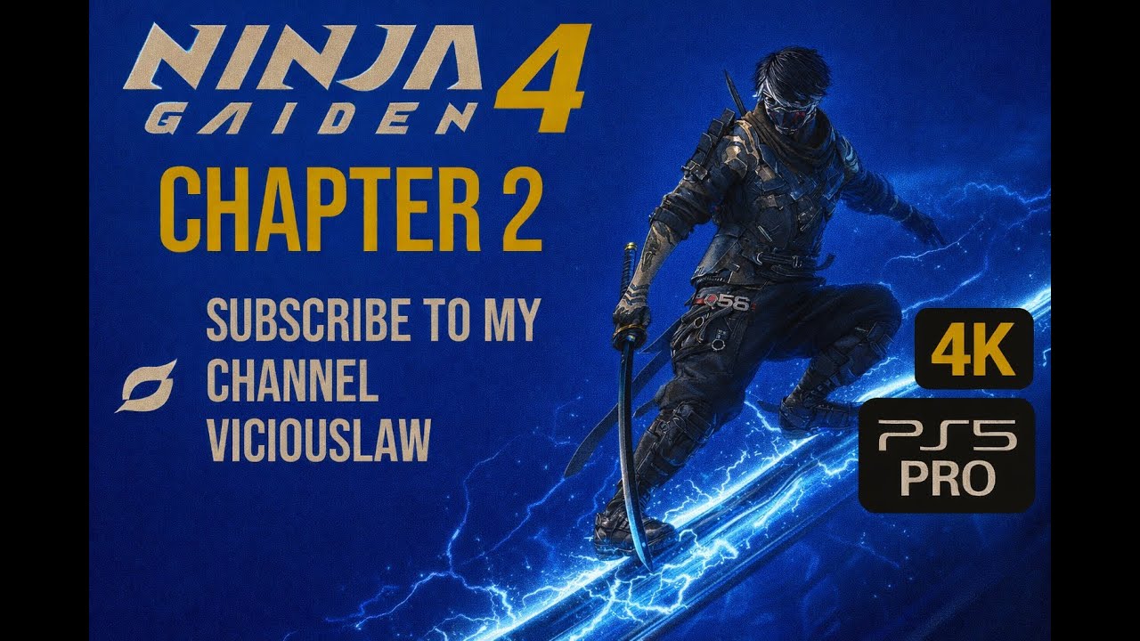 🎮 NINJA GAIDEN 4 on PS5 Pro 4K — CHAPTER 2  Gameplay & Reactions! 🥷🔥(HARD MODE)