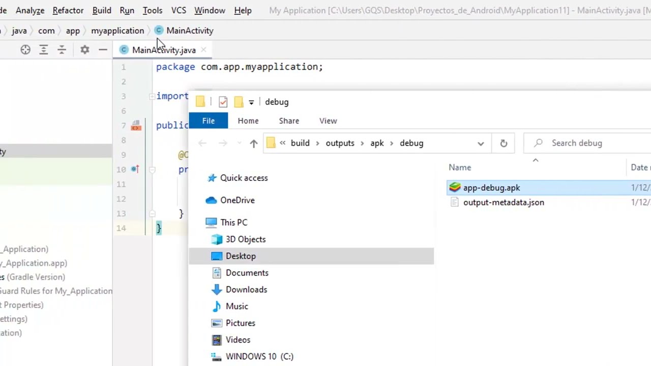 Como generar un apk en Android Studio
