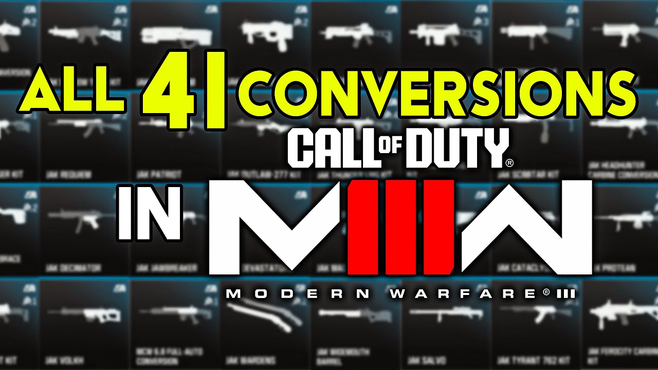All 41 Conversion Kits in CoD MW3 RANKED (+ Best Class Setups)
