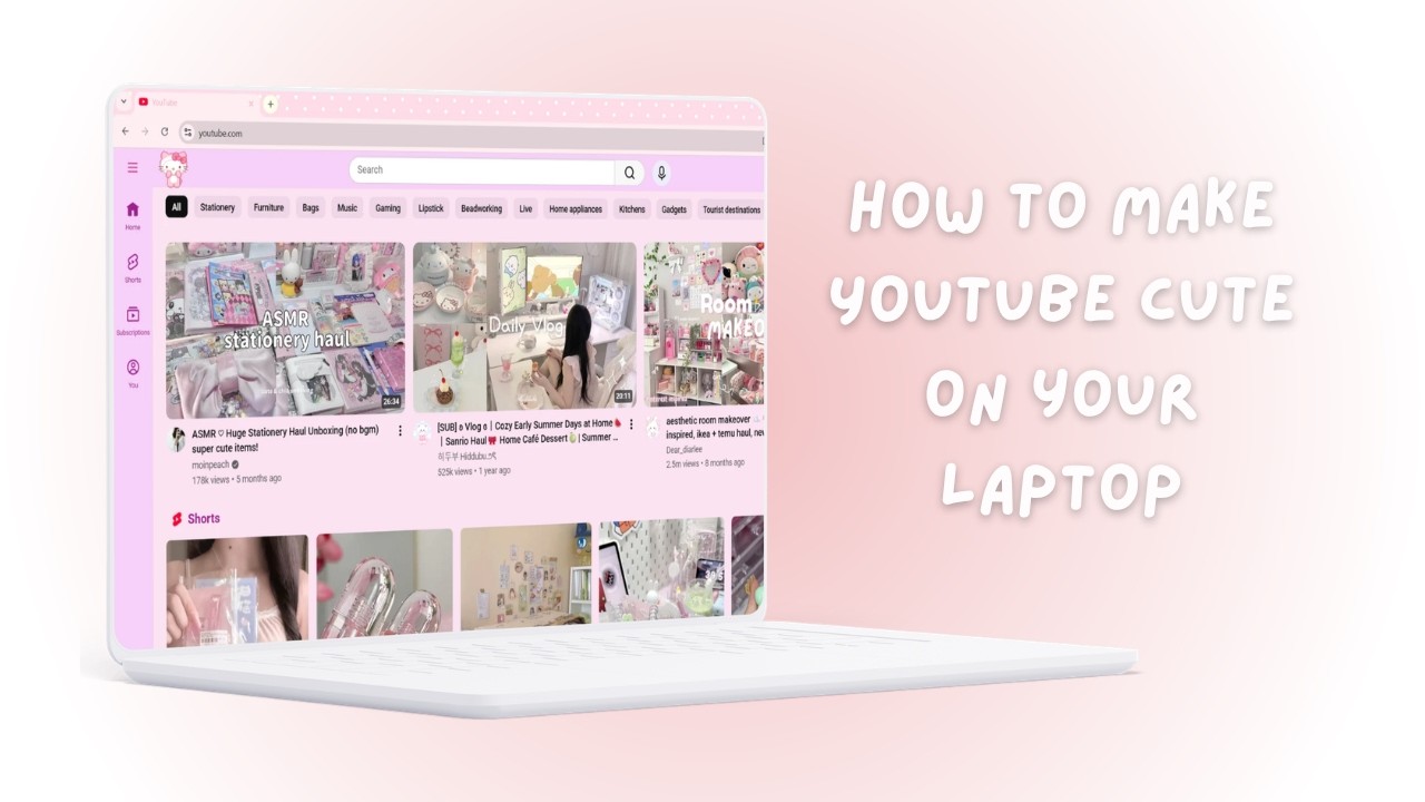 Kawaii Chrome browser and YouTube theme (Tutorial)