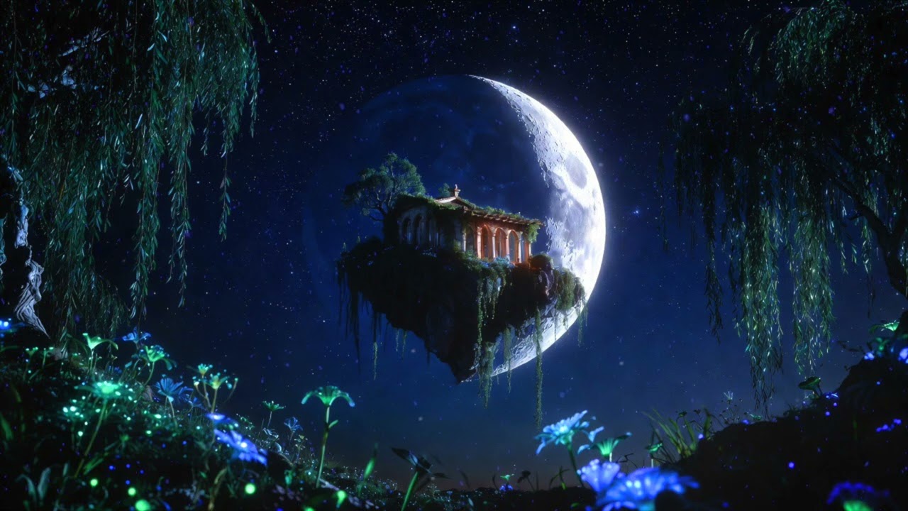 Fall Asleep in a Moonlit Floating Sanctuary ✧ Deep Healing Sleep 🌙
