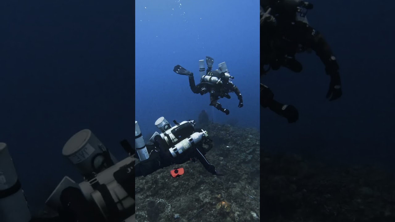 Diving with a rebreather team was truly awesome! 🌊