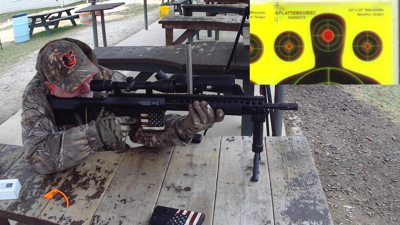 Troy 308 Pump Action Rifle with bipod installed